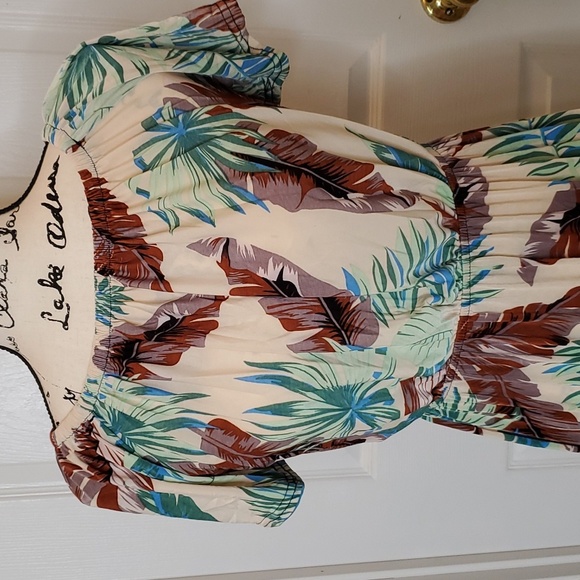 Nali Collection Leaf Print summer dress - Picture 4 of 9